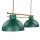 Elegante Pendelleuchte Dunkelgrün Gold E27 85,5 cm