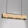 Hängelampe Holz Metall Schwarz L:57 cm GU10 gemütlich