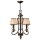 Kronleuchter ANABELL 9 Creme kürzbar Ø46cm Lampe