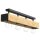 Deckenlampe Holz Metall L:76 cm Schwarz Natur gemütlich