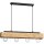 Pendelleuchte Holz Metall 4-flmg 76 cm in Schwarz Natur