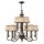 Kronleuchter ANABELL 9 Bronze &Oslash;71cm k&uuml;rzbar Lampe