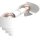 Wandlampe Metall in Weiß B:40 cm E27 2-flmg indirekt