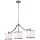 Deckenleuchte ILVY Chrom Wei&szlig; B:98cm k&uuml;rzbar Lampe