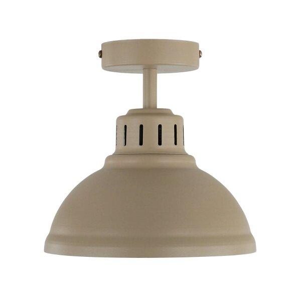 Loft Deckenlampe Metall Beige H:23 cm E27 dekorativ