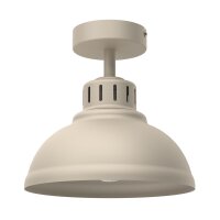 Loft Deckenlampe Metall Beige H:23 cm E27 dekorativ