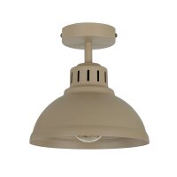 Loft Deckenlampe Metall Beige H:23 cm E27 dekorativ