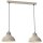 Loft Pendelleuchte Beige Metall 65 cm E27 akzentuiert
