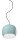 Pendelleuchte Keramik H: max. 150 cm Hellblau E27 rund
