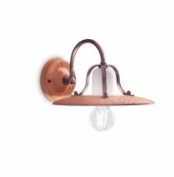 Wandlampe Metall Keramik E27 B: 24 cm Vintage STEFANO