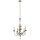 Kronleuchter CANDELA 13 in Silber Gold 5xE14 Lampe