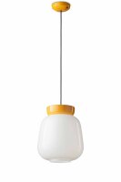 Pendelleuchte Glas Keramik E27 D: 29 cm H: max. 154 cm