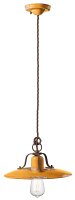 H&auml;ngelampe Keramik Metall E27 D: 30 cm rund Industrial