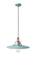H&auml;ngeleuchte Metall Keramik rund D: 40 cm E27 Vintage