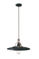 H&auml;ngelampe Metall Keramik D: 40 cm rund E27 NICOLA
