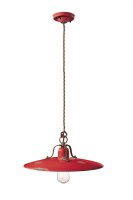 H&auml;ngelampe Metall Keramik E27 &Oslash; 40 cm rund Vintage