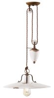 Pendelleuchte Weiß Shabby Antik Keramik verstellbar...