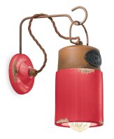 Wandlampe Metall Keramik 33 cm hoch E27 Vintage Design