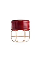 Deckenlampe Keramik Ø 21 cm rund Bordeaux Shabby...
