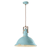 Hängelampe Keramik Metall E27 D: 40 cm rund
