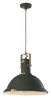 H&auml;ngeleuchte Handarbeit Keramik E27 rund &Oslash; 40 cm Vintage
