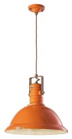 Pendelleuchte Metall Keramik E27 Ø 40 cm Orange...