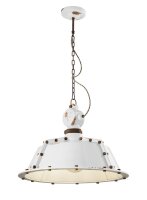 Hängelampe Keramik E27 H: max. 110 cm Weiß...