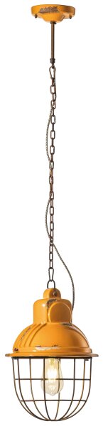 Hängeleuchte Keramik Handarbeit E27 rund D: 26 cm