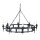 L&uuml;ster CAMELOT 7 Schwarz &Oslash;90cm Design Lampe