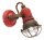 Wandlampe Metall Keramik E14 verstellbar Vintage