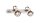 Wandspot Metall Keramik B: 41 cm E14 2-flammig