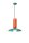 Hängelampe Keramik E27 rund Ø 40 cm Creme Türkis Orange