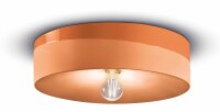 Deckenlampe Keramik E27 D: 40 cm Orange rund Retro