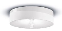 Deckenlampe Keramik D: 40 cm Wei&szlig; E27 rund Retro ENRICO