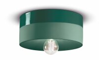Deckenleuchte Keramik E27 &Oslash; 25 cm Gr&uuml;n rund