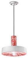 Pendelleuchte Keramik E27 D: 35 cm rund H: max. 146 cm