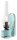 Wandlampe Handarbeit Glas H: 33 cm Hellblau Shabby Antik