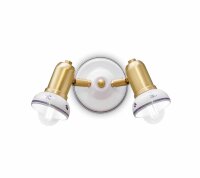 Spot Wand Metall Keramik B: 27 cm E14 verstellbar Landhaus