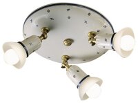 Deckenstrahler Keramik Metall E14 rund Ø 42 cm...