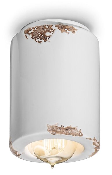 Spot Lampe Decke Keramik rund D: 8,5 cm Aufputz E14