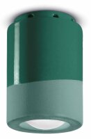 Deckenlampe Keramik D: 8,5 cm Aufputz Grün E14...