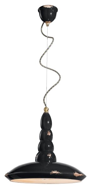 Pendelleuchte Keramik rund Ø 40 cm H: max. 137 cm E27