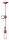Pendelleuchte Keramik H: max. 120 cm Rot Shabby Antik
