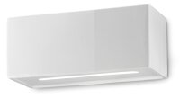 Wandlampe Keramik 25 cm breit Wei&szlig; E27 Modern AQUILE