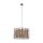 Hängeleuchte rund Ø 50 cm 3x E27 Schwarz Braun Modern