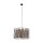 Hängeleuchte rund Ø 50 cm 3x E27 Schwarz Braun Modern