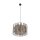 Hängeleuchte rund Ø 50 cm 3x E27 Schwarz Braun Modern