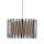 Hängeleuchte rund Ø 50 cm 3x E27 Schwarz Braun Modern