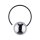 Wandlampe Metall Rauchglas G9 Schwarz Graphit Kugel Schirm