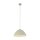 Pendelleuchte Metall Beige Ø 34 cm rund Höhe verstellbar E27